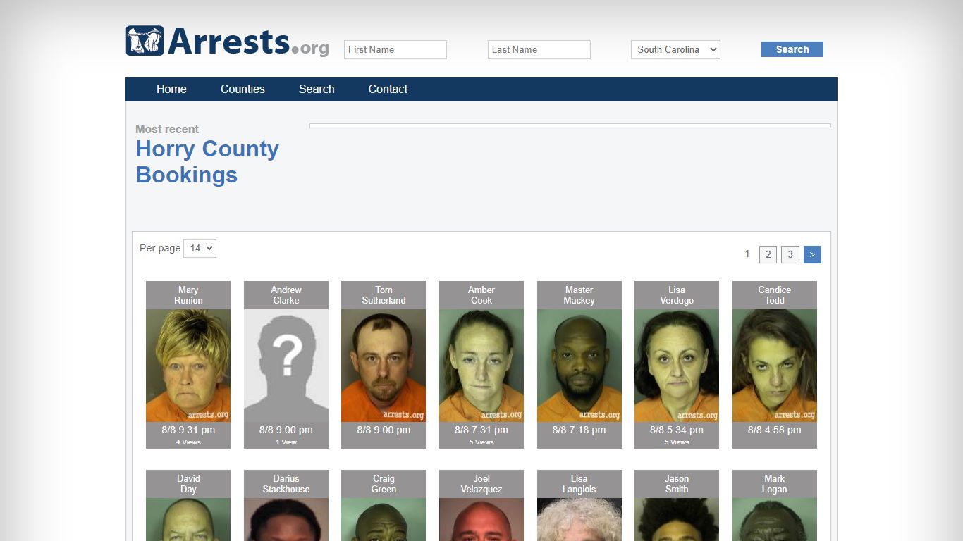 Horry County Arrests and Inmate Search